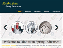 Tablet Screenshot of hindustansprings.com